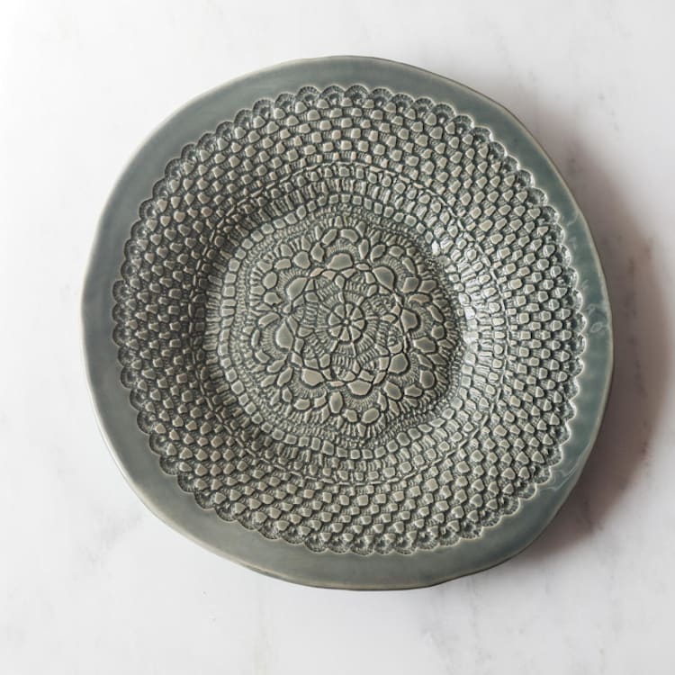 "Chamberlin Platter - Moss" - Serving Platters and Trays in green by Handmade Studio TN