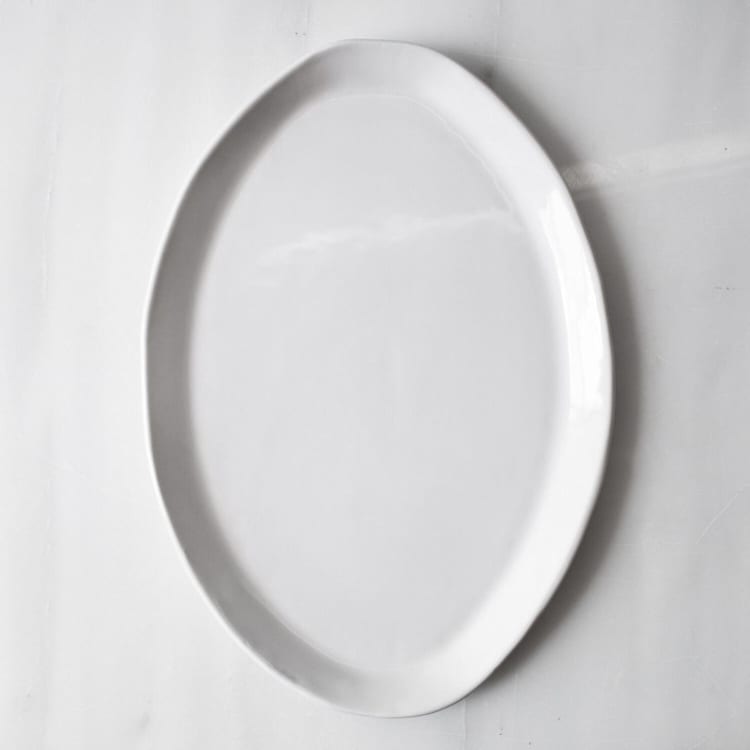 "Smooth Piatra Platter" - Serving Platters and Trays in white by Handmade Studio TN