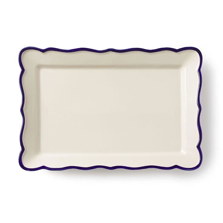 "Jane Rectangular Platter" - Serving Platters and Trays in blue by Maison Madison