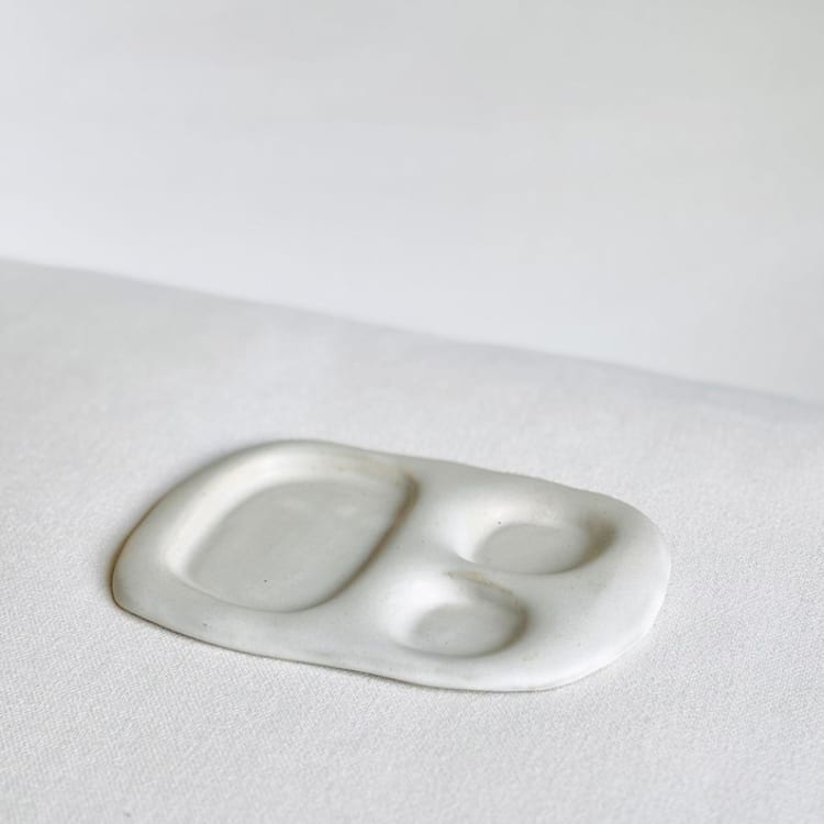 "Petite Snack Tray" - Serving Platters and Trays in white by Cloude Made