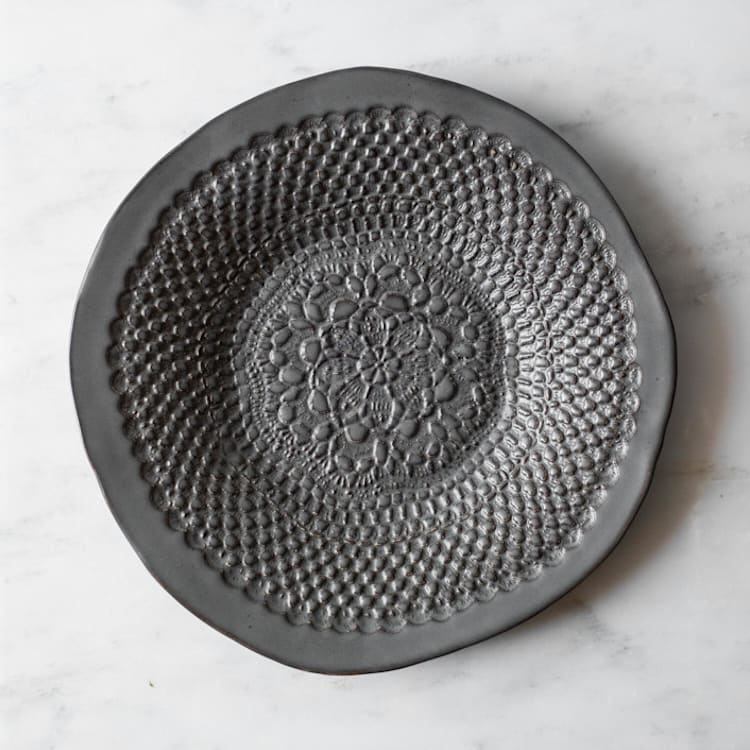 "Chamberlin Platter - Gunmetal" - Serving Platters and Trays in gray by Handmade Studio TN