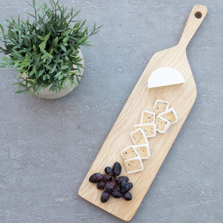 "White Oak Cheese & Charcuterie Board" - Serving Platters and Trays in natural by Block and Bowl