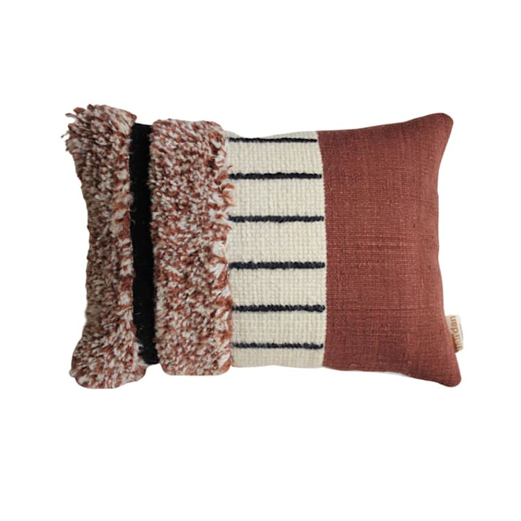 "Crue" - Throw Pillows in multicolor by Handan Loomworks
