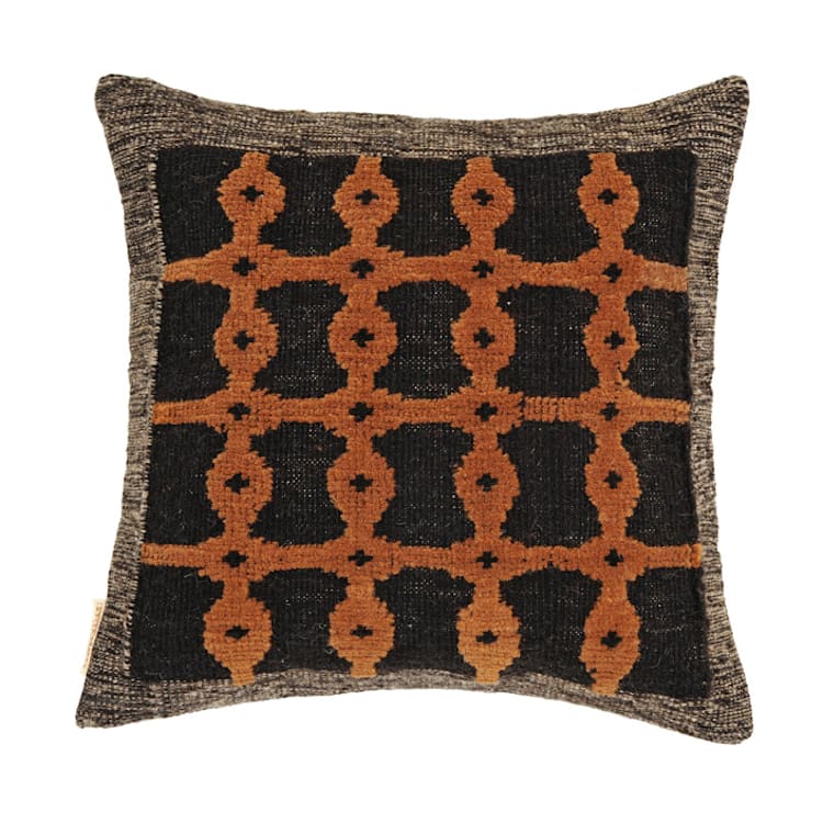 "Marrakesh / Black" - Throw Pillows in multicolor by Handan Loomworks