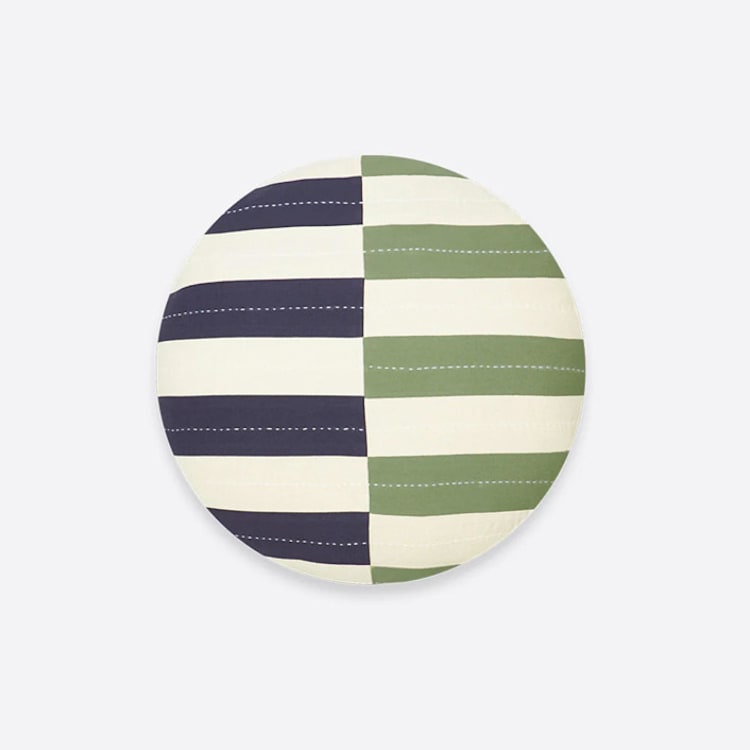 "Offset Throw Pillow" - Throw Pillows in green by Anchal