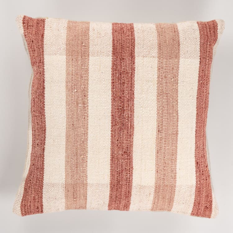 "Mayapo Wool Pillow Cover Blossom Pink & Raspberry" - Throw Pillows in pink by Tatiana Ordoñez
