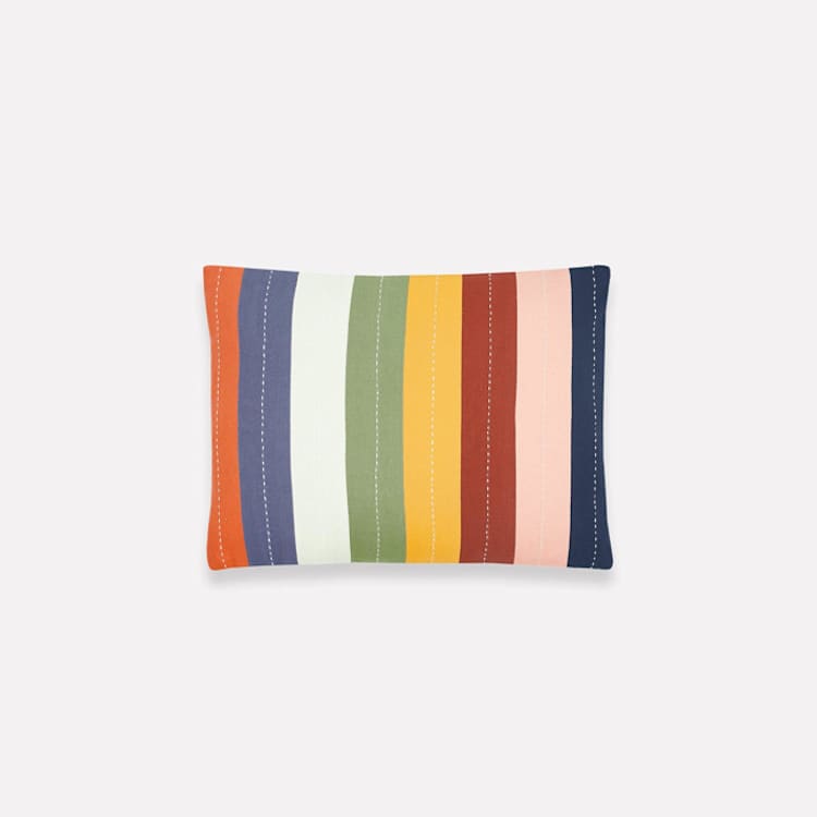 "Rainbow Small Pillow" - Throw Pillows in multicolor by Anchal