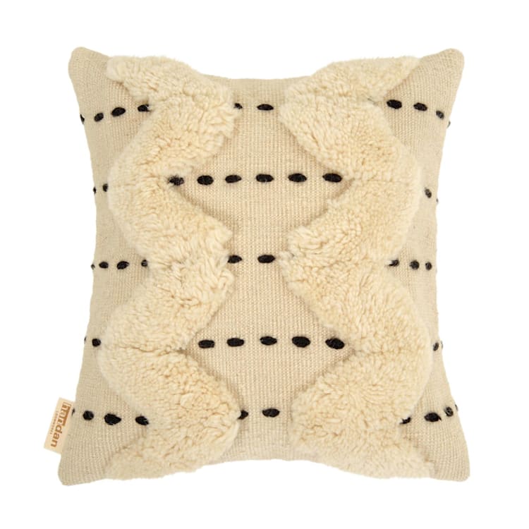 "Swan" - Throw Pillows in natural by Handan Loomworks