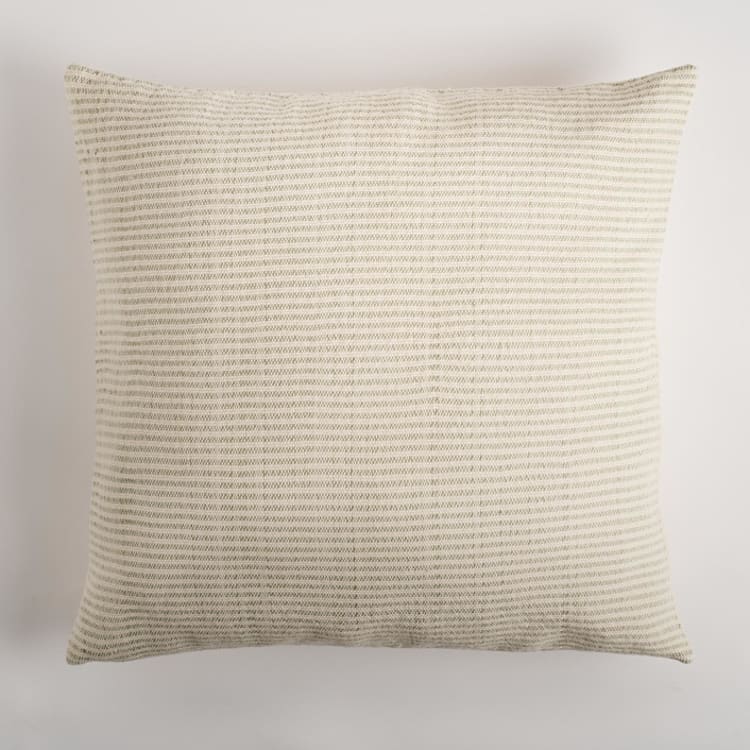 "Manglar Euro Pillow Cover Natural & Sage Green" - Throw Pillows in green by Tatiana Ordoñez