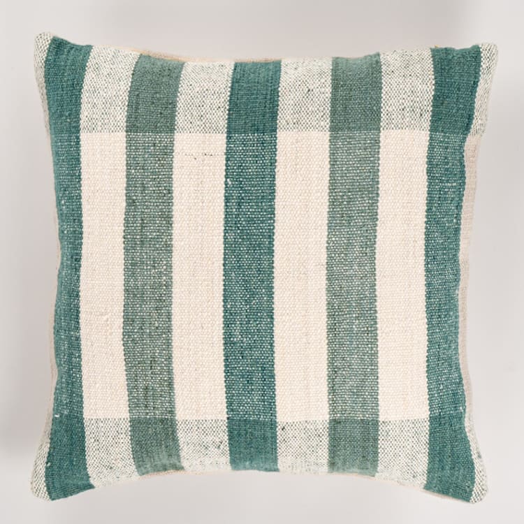 "Mayapo Wool Pillow Cover Aquamarine Blue" - Throw Pillows in blue by Tatiana Ordoñez