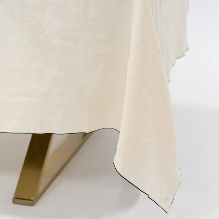 "STONE WASHED LINEN TABLECLOTH" - Tablecloths and Runners in beige by borrowed BLU
