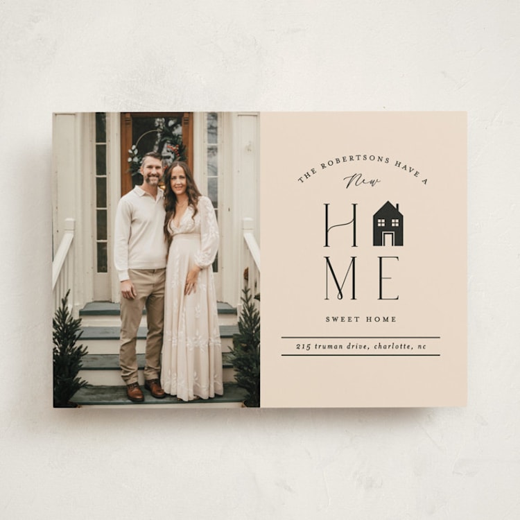 "Home Sweet Home" - Moving Announcements in Ink by Mansi Verma - Front