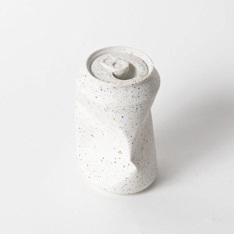 "Soda Can Vase - White Terrazzo" - Vases in white by Pretti.Cool