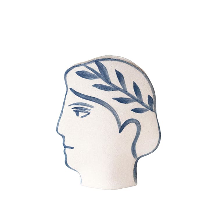 "Ceramic Vase ‘Artemis - Blue'" - Vases in white by Inhee Ma