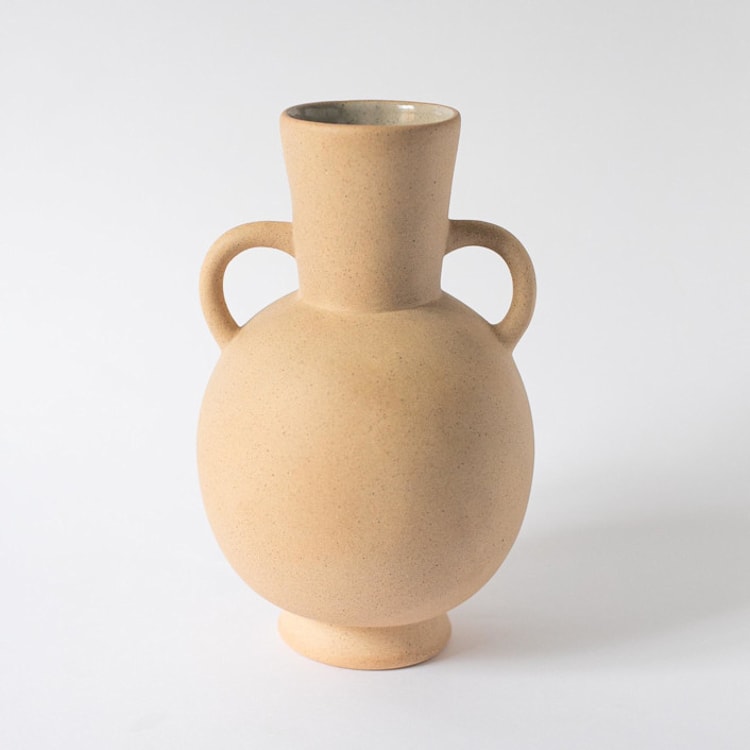 "Tirreno Vase - Al Centro Ceramica handcrafted ceramic" - Vases in brown by Powered By People