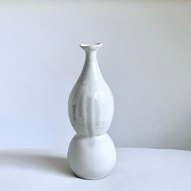 "Snow Gourd Vase" - Vases in white by Cloude Made