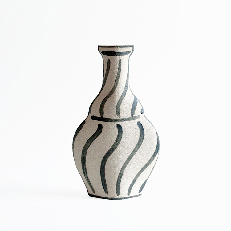 "Ceramic Vase ‘Morandi Vase - Black’" - Vases in white by Inhee Ma