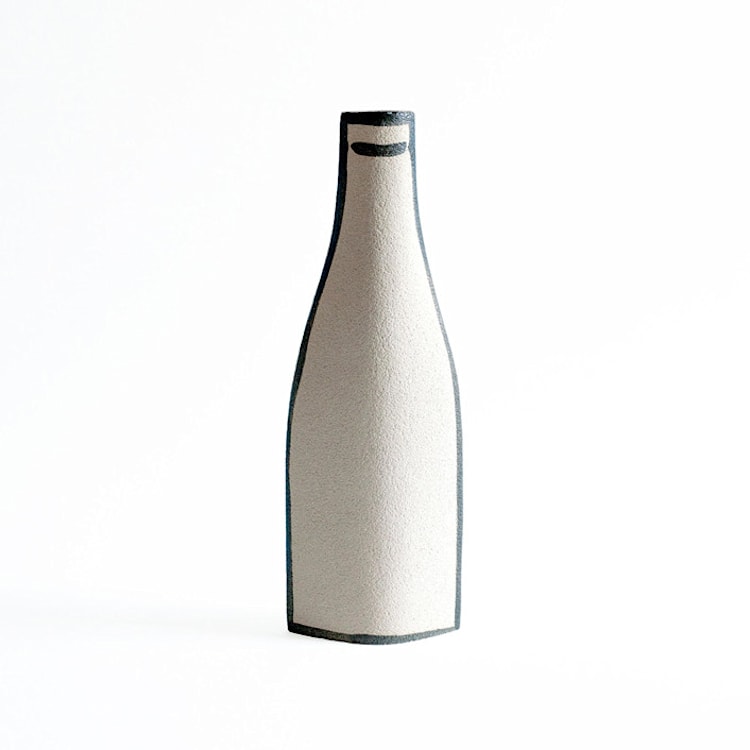 "Ceramic Vase ‘Morandi Bouteille - Black’" - Vases in white by Inhee Ma