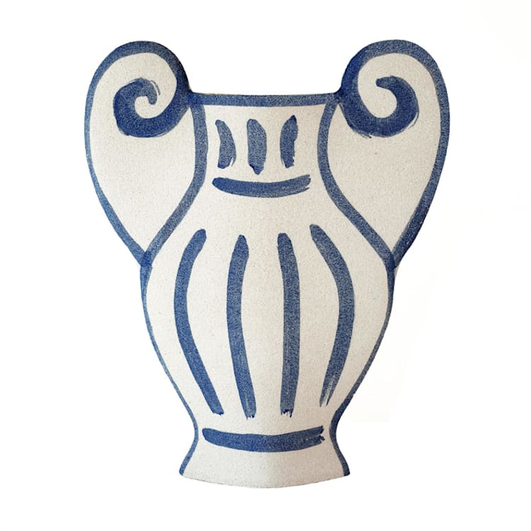 "Ceramic Vase ‘Greek Krater'" - Vases in beige by Inhee Ma