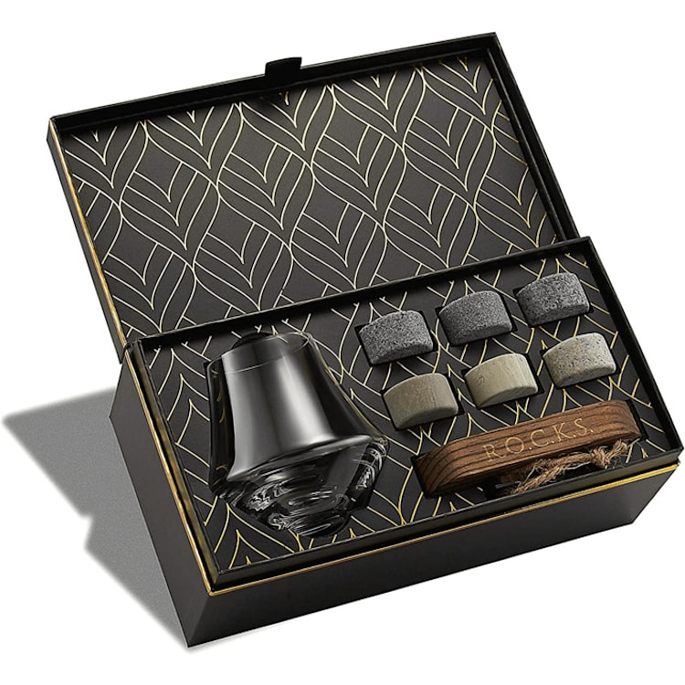 "The Connoisseur's Set - Nosing Glass Edition" - Wine and Bar Tools in black by ROCKS Whiskey Chilling Stones