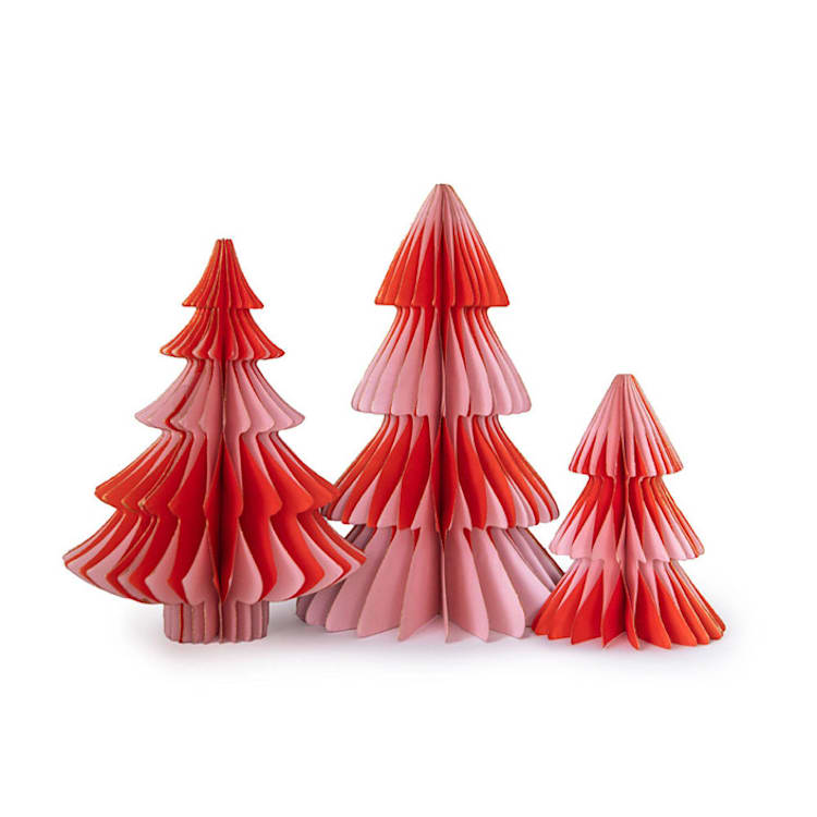 "Pink & Red Tree Honeycomb Set" - Centerpieces and Tabletop Decor in red by Jollity and Co