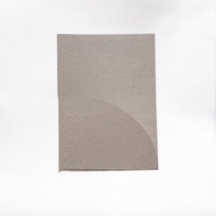 "Gray Textured, Embossed, Curved Invitation Pocket, Qty 10" - Invitation Pockets in gray by The Savage Label