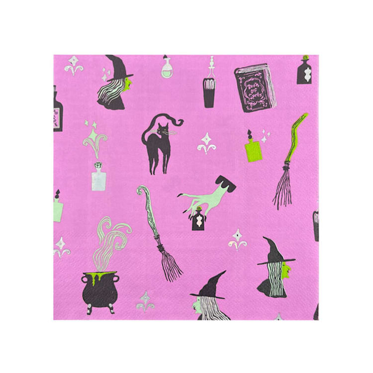 "Spellbound Large Napkins - Set of 16" - Napkins in purple by Jollity and Co