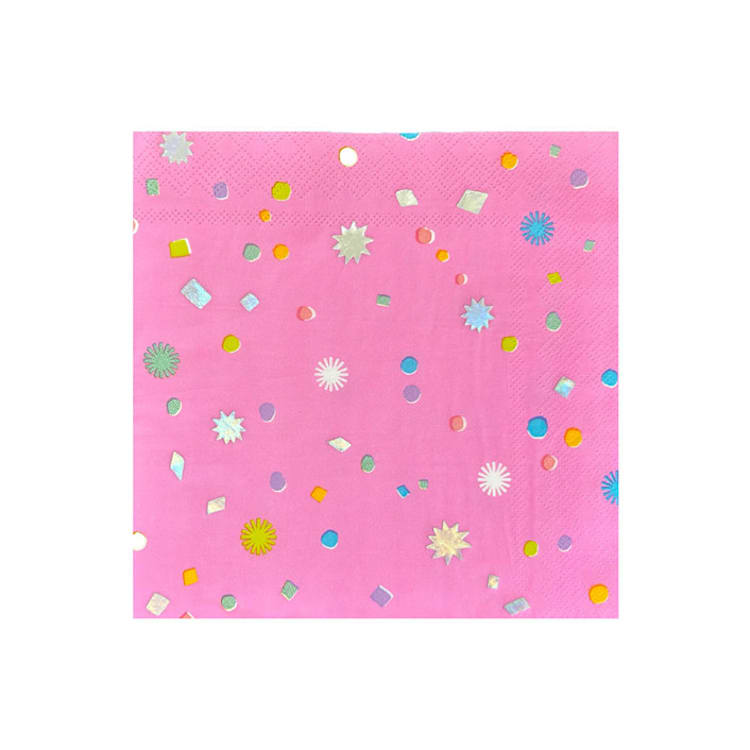 "It's A Birthday Confetti Large Napkins - Set of 16" - Napkins in multicolor by Jollity and Co