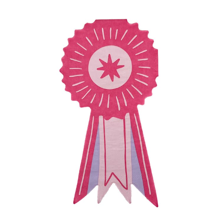 "Pony Tales "Show Ribbon" Guest Napkins - Pack of 16" - Napkins in multicolor by Jollity and Co