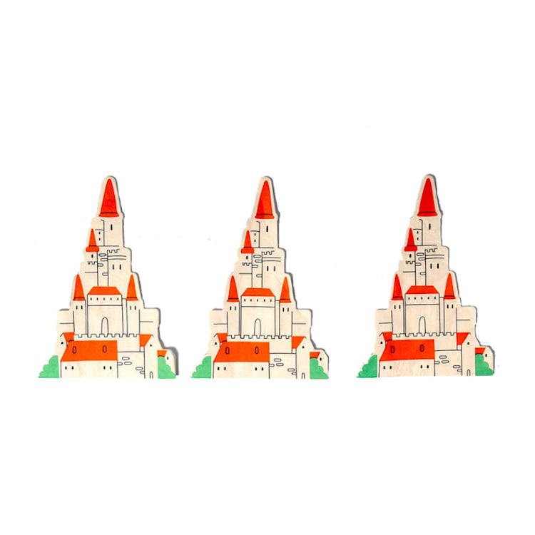 "Castle Napkins - Princess Party (x20)" - Napkins in multicolor by POP Party Supplies