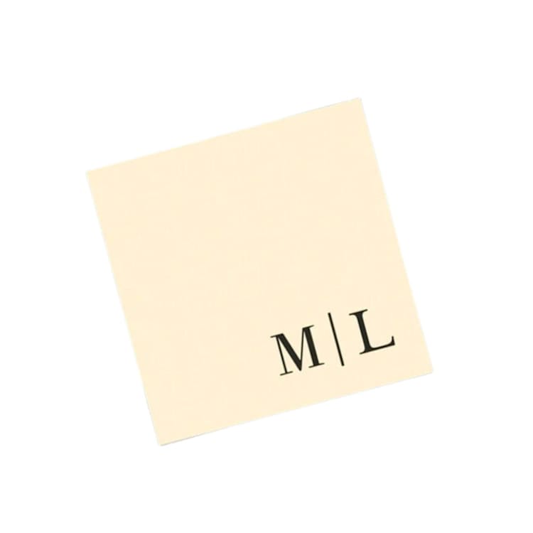"Clean Custom Foil Wedding Monogram Napkins | Pack of 100" - Napkins in multicolorassorted-colors by Papel Custom Design