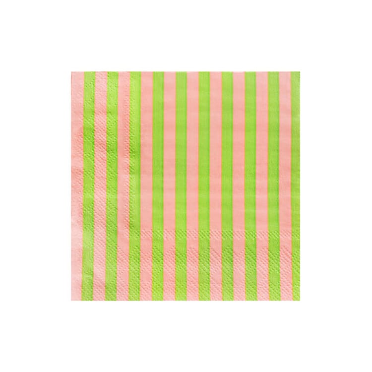 "Rockin' Robin Cocktail Napkins - Set of 16" - Napkins in pink by Jollity and Co