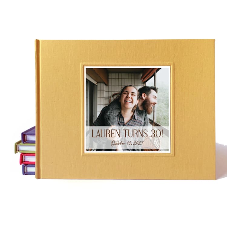 "Birthday Party Guest Book | Your Photo or Logo on Cover | Choose Your Color" - Marketplace Guest Books in multicolorassorted-colors by Transient Books