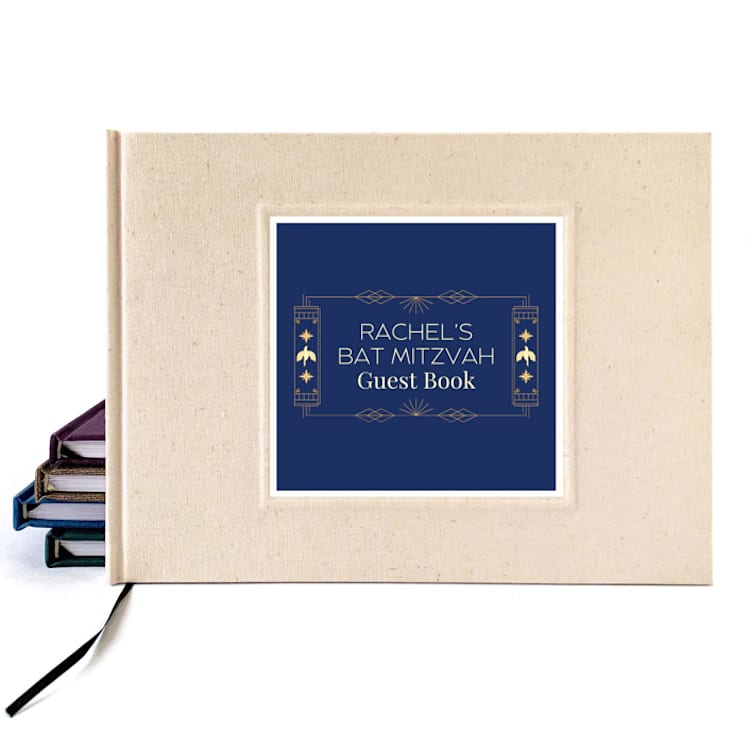 "Bar Mitzvah Party Guest Book | Your Photo or Logo on Cover | Choose Your Color" - Marketplace Guest Books in multicolorassorted-colors by Transient Books