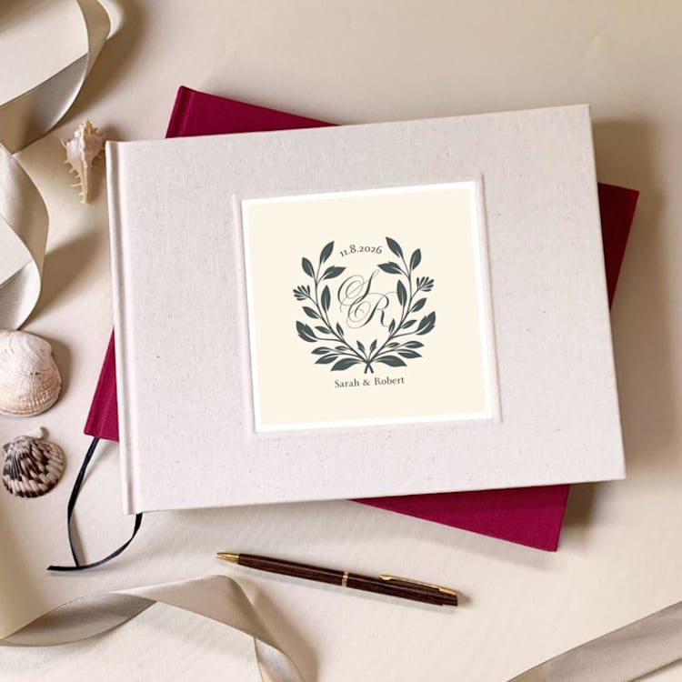 "Fully Personalizable Guest Book for Every Occasion · Create Your Own Design" - Marketplace Guest Books in multicolorassorted-colors by Transient Books