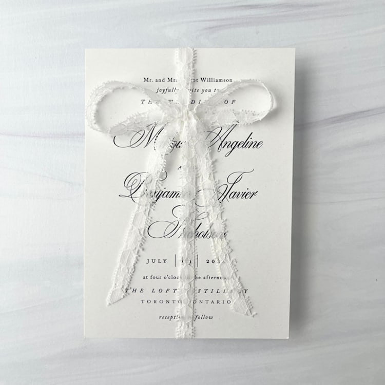 "Scalloped Lace Ribbon - Bridal Ivory 1/2" x 5 yards" - Ribbons in white by Honey Silks Co