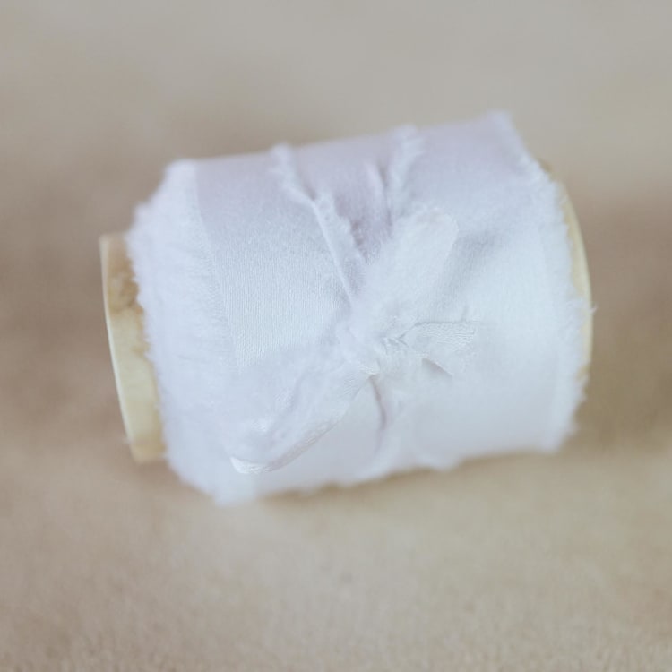 "Wedding Ribbon Sateen 1.5" Wide White" - Ribbons in white by Ribbon and Rings