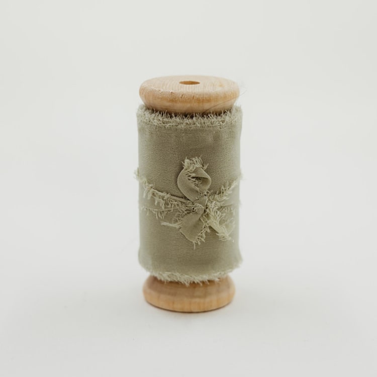 "Silk Wedding Ribbon Sage 2" Wide" - Ribbons in green by Ribbon and Rings