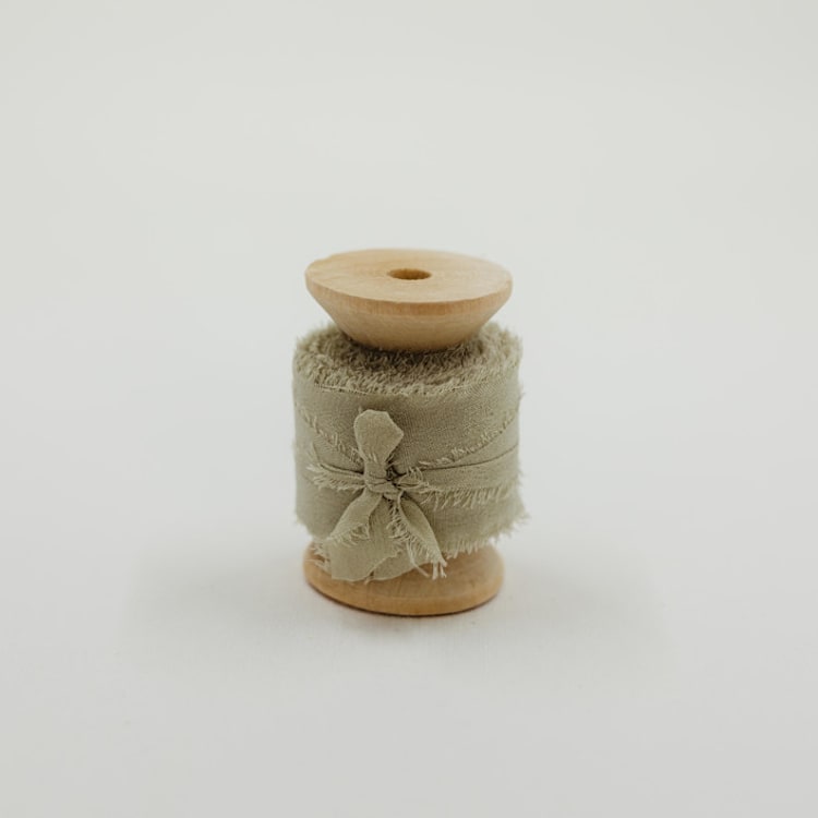 "Silk Wedding Ribbon Sage 1" Wide" - Ribbons in green by Ribbon and Rings