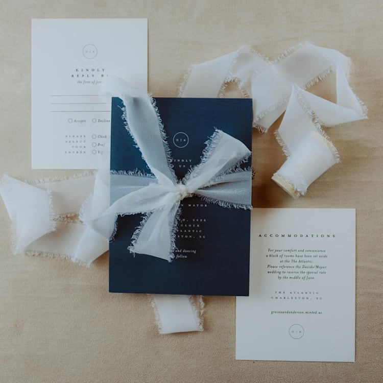 "Wedding Ribbon Chiffon 1.5" Wide White" - Ribbons in white by Ribbon and Rings