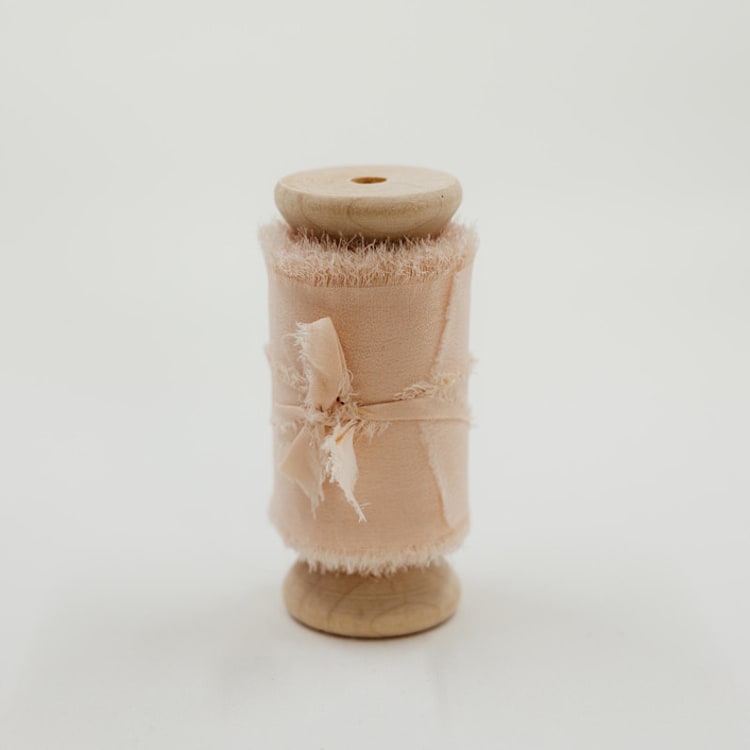 "Silk Wedding Ribbon Blush 2" Wide" - Ribbons in pink by Ribbon and Rings