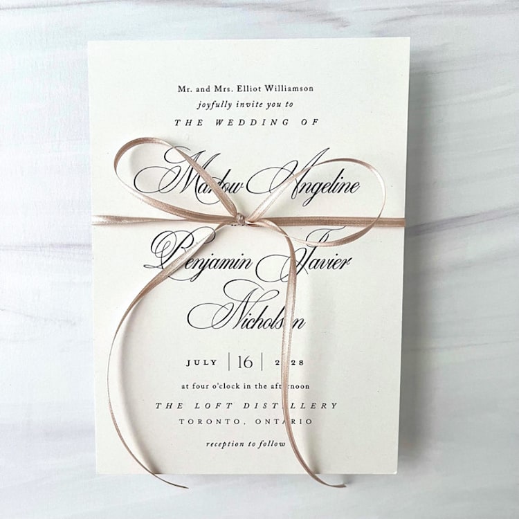 "Champagne 1/8" x 10 Yards - Satin Skinny Ribbon" - Ribbons in beige by Honey Silks Co
