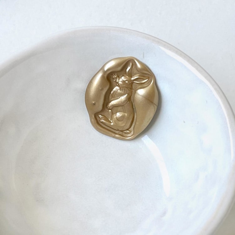"Bunny Rabbit Wax Seal Pack of 10, Customizable Color" - Wax Seals in multicolorassorted-colors by Abby Choi