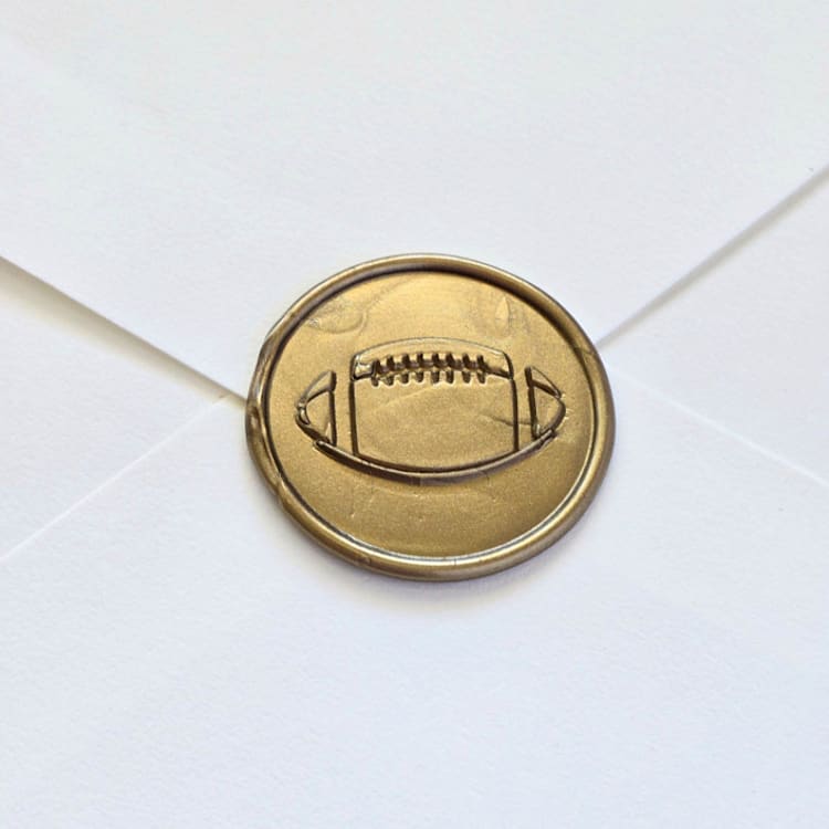 "Football- Customizable Color- Hand-Crafted Wax Seals- Set of 25" - Wax Seals in multicolor by Inkspiringletters