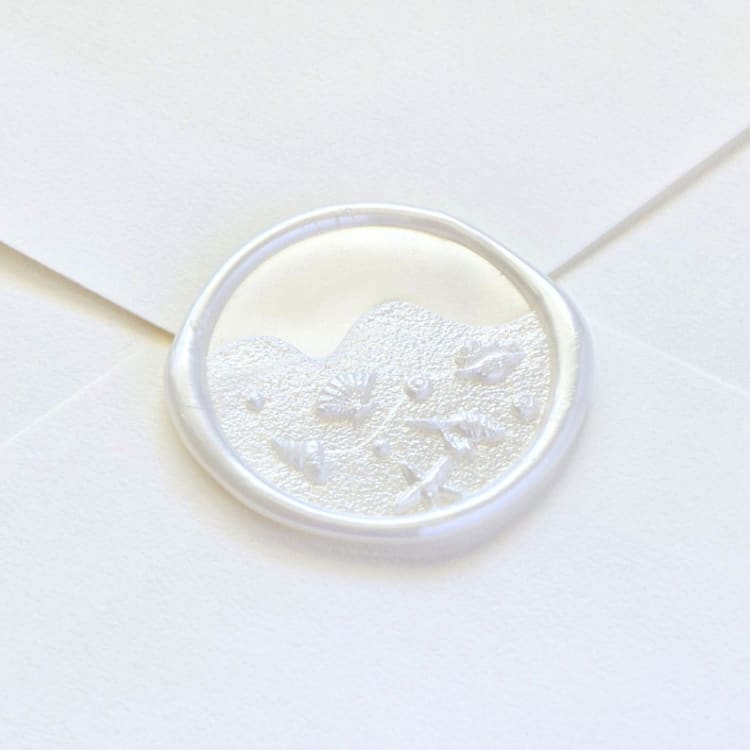 "By the Sea- Customizable Color- Hand-Crafted Wax Seals- Set of 25" - Wax Seals in multicolor by Inkspiringletters