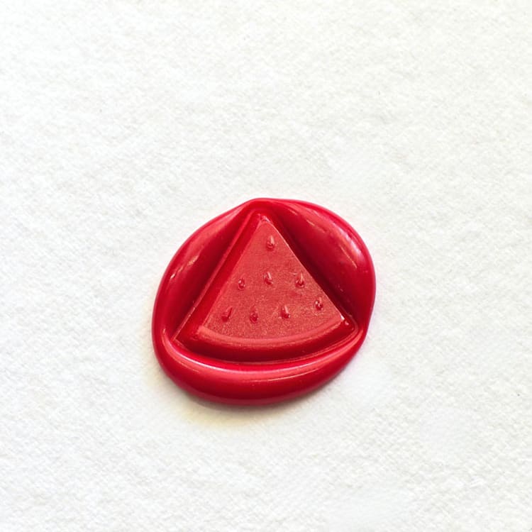 "Watermelon Slice- Hand-crafted Wax Seals - Customizable Color- Set of 25" - Wax Seals in multicolor by Inkspiringletters