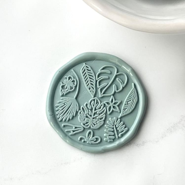 "Tropical Multi Wax Seals Pack of 10, Customizable Color" - Wax Seals in multicolorassorted-colors by Abby Choi