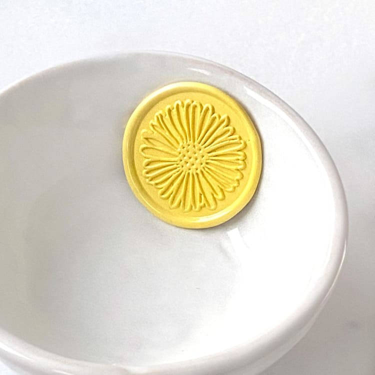 "Daisy Wax Seal, Pack of 10, Customizable Color" - Wax Seals in multicolorassorted-colors by Abby Choi