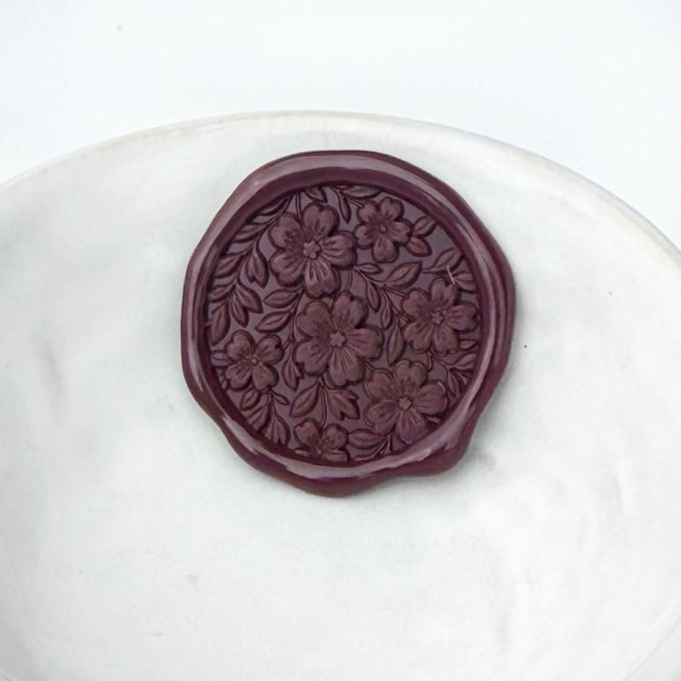 "Forget Me Nots Wax Seal, Pack of 10, Customizable Color" - Wax Seals in multicolorassorted-colors by Abby Choi