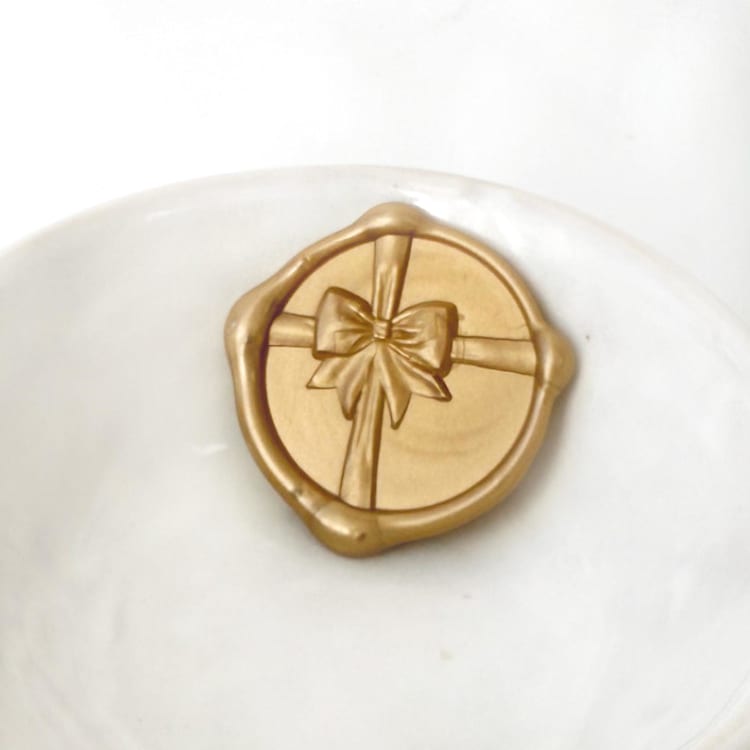 "Gift Bow Wax Seal, Pack of 10, Customizable Color" - Wax Seals in multicolorassorted-colors by Abby Choi